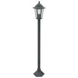 NNEVL Garden Post Lights 6 pcs E27 110 cm Aluminium Dark Green