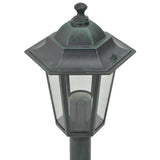 NNEVL Garden Post Lights 6 pcs E27 110 cm Aluminium Dark Green