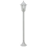 NNEVL Garden Post Lights 6 pcs E27 110 cm Aluminium White
