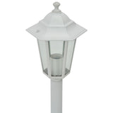 NNEVL Garden Post Lights 6 pcs E27 110 cm Aluminium White
