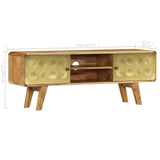 NNEVL TV Cabinet Solid Mango Wood 120x30x45 cm