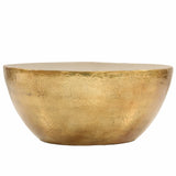 NNEVL Coffee Table Hammered Aluminium 70x30 cm Brass