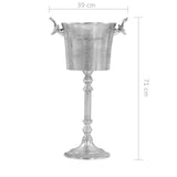 NNEVL Champagne Cooler Solid Aluminium 39x29x71 cm Silver