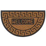 NNEVL Doormat Coir and Rubber Half-round 45x75 cm