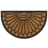NNEVL Doormat Coir and Rubber Half-round 45x75 cm