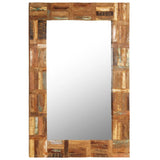 NNEVL Wall Mirror Solid Reclaimed Wood 60x90 cm