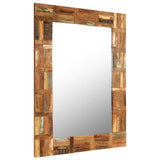 NNEVL Wall Mirror Solid Reclaimed Wood 60x90 cm