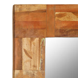 NNEVL Wall Mirror Solid Reclaimed Wood 60x90 cm