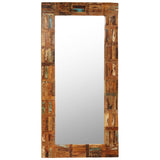 NNEVL Wall Mirror Solid Reclaimed Wood 60x120 cm