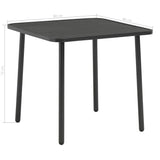 NNEVL 3 Piece Bistro Set Steel Dark Grey
