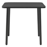 NNEVL 3 Piece Bistro Set Steel Dark Grey