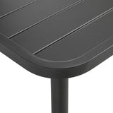NNEVL 7 Piece Outdoor Dining Set Steel Dark Grey