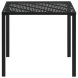 NNEVL Garden Table Black 80x80x72 cm Steel