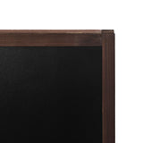NNEVL Double-sided Blackboard Cedar Wood Free Standing 60x80 cm