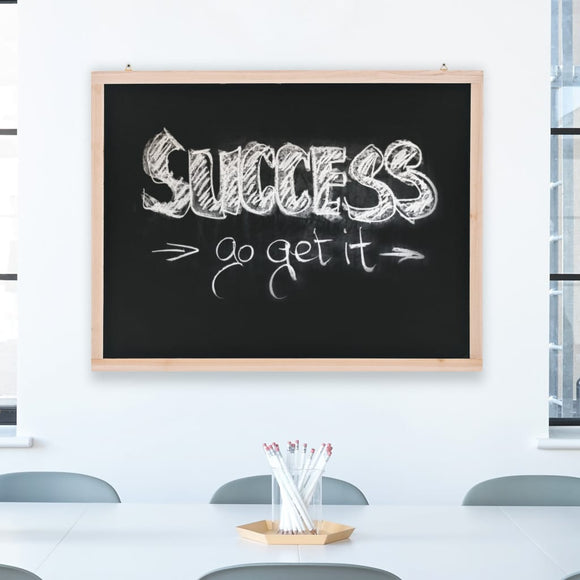 NNEVL Wall-Mounted Blackboard Cedar Wood 60x80 cm