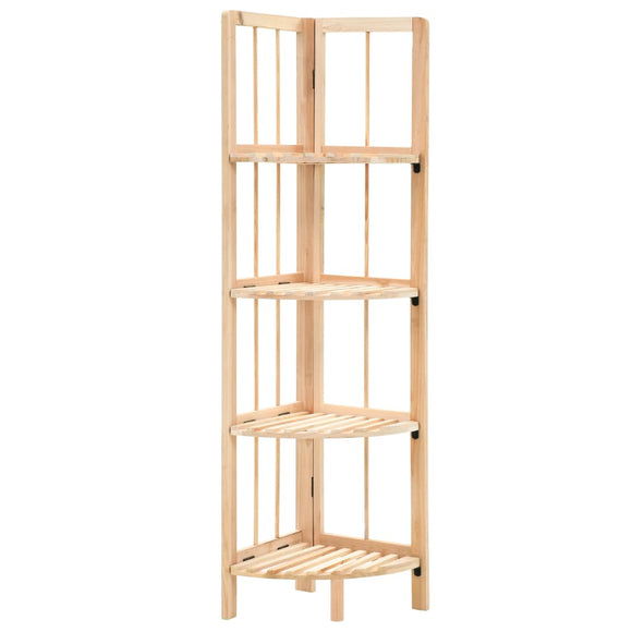 NNEVL Corner Shelf Cedar Wood 27x27x110 cm