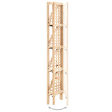 NNEVL Corner Shelf Cedar Wood 27x27x110 cm