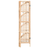 NNEVL Corner Shelf Cedar Wood 27x27x110 cm