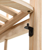 NNEVL Corner Shelf Cedar Wood 27x27x110 cm