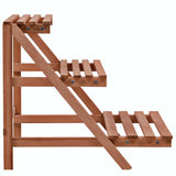 NNEVL 3-Tier Plant Stand Cedar Wood 48x45x40 cm
