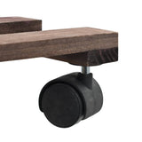 NNEVL Plant Rollers 4 pcs Cedar Wood 25x25 cm