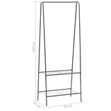 NNEVL Clothes Rack 59x35x150 cm Black
