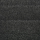 NNEVL Dining Chairs 2 pcs Dark Grey Fabric