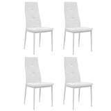 NNEVL Dining Chairs 4 pcs White Faux Leather