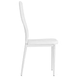 NNEVL Dining Chairs 4 pcs White Faux Leather
