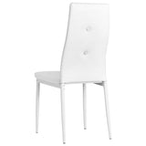 NNEVL Dining Chairs 4 pcs White Faux Leather