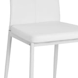NNEVL Dining Chairs 4 pcs White Faux Leather