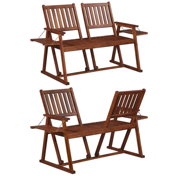 NNEVL Garden Bench 165 cm Solid Acacia Wood