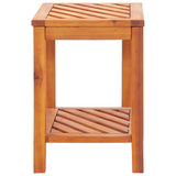 NNEVL Side Table Solid Acacia Wood 45x33x45 cm