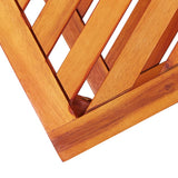 NNEVL Side Table Solid Acacia Wood 45x33x45 cm