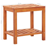 NNEVL Side Table Solid Acacia Wood 45x33x45 cm