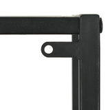 NNEVL Bookcase Solid Firwood and Steel 40.5x32.5x180 cm