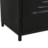 NNEVL Bookcase Solid Firwood and Steel 80x32.5x180 cm