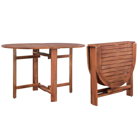 NNEVL Garden Table 120x70x74 cm Solid Acacia Wood