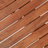NNEVL Garden Table 120x70x74 cm Solid Acacia Wood
