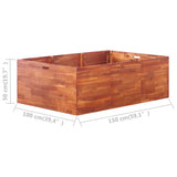 NNEVL Garden Raised Bed Acacia Wood 150x100x50 cm