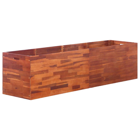 NNEVL Garden Raised Bed Acacia Wood 200x50x50 cm