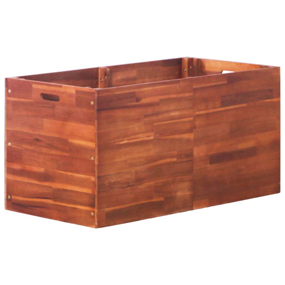 NNEVL Garden Raised Bed Acacia Wood 100x50x50 cm