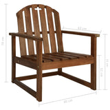 NNEVL Garden Sofa Chairs 2 pcs Solid Acacia Wood