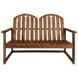 NNEVL 4 Piece Outdoor Lounge Set Solid Acacia Wood