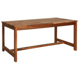 NNEVL 4 Piece Outdoor Lounge Set Solid Acacia Wood