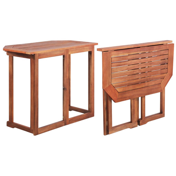 NNEVL Bistro Table 90x50x75 cm Solid Acacia Wood