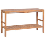NNEVL Bathroom Vanity Cabinet Solid Teak 132x45x75 cm