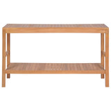 NNEVL Bathroom Vanity Cabinet Solid Teak 132x45x75 cm