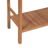 NNEVL Bathroom Vanity Cabinet Solid Teak 132x45x75 cm