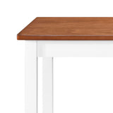 NNEVL Bar Table and Stool Set 3 Pieces MDF Dark Brown